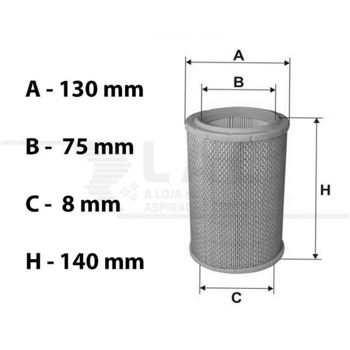 Ciclosystem® Filtro Cartuxo Poliester Pequeno